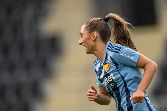 Djurgårdens Tilde Lindwall jublar