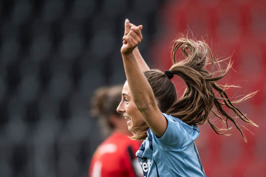 Djurgårdens Tilde Lindwall jublar