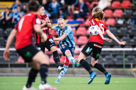 under fotbollsmatchen i Damallsvenskan mellan Djurgården