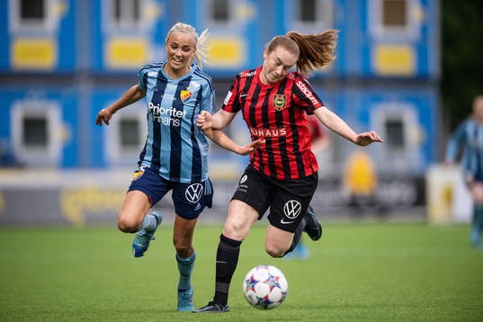 under fotbollsmatchen i Damallsvenskan mellan Djurgården