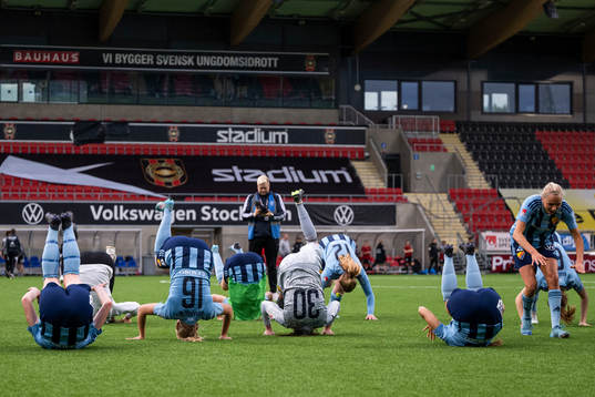 Djurgårdens spelare jublar