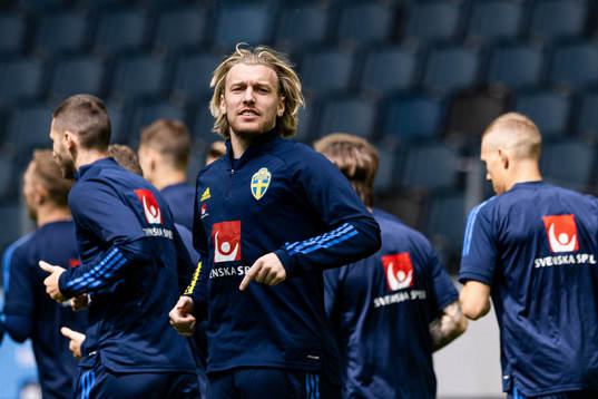 Emil Forsberg of the Swedish national football team