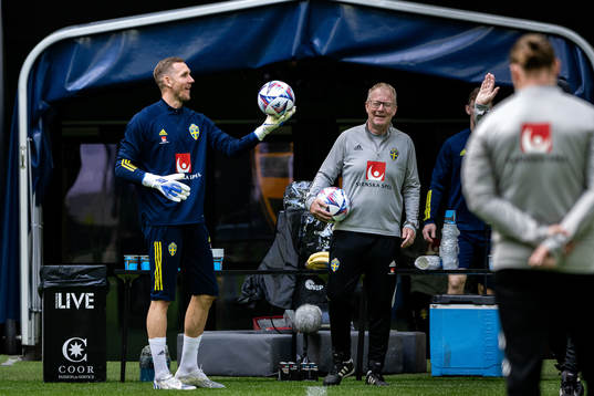 Goalkeeper Robin Olsen of the Swedish national football team