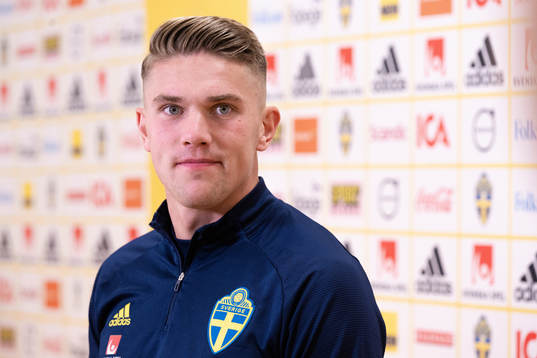 Viktor Gyökeres of the Swedish national football team