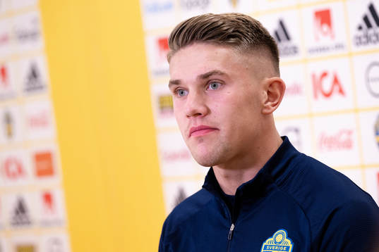 Viktor Gyökeres of the Swedish national football team
