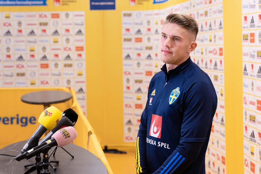 Viktor Gyökeres of the Swedish national football team