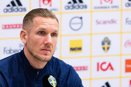 Goalkeeper Robin Olsen of the Swedish national football team