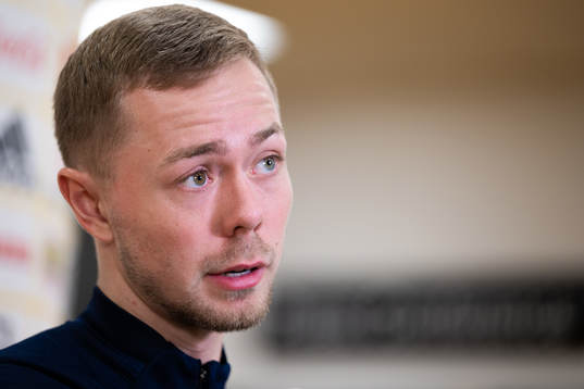 Joel Andersson of the Swedish national football team