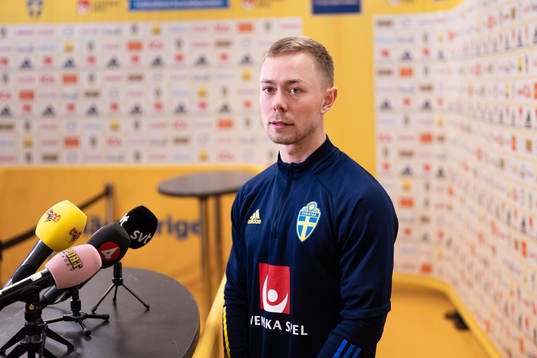 Joel Andersson of the Swedish national football team