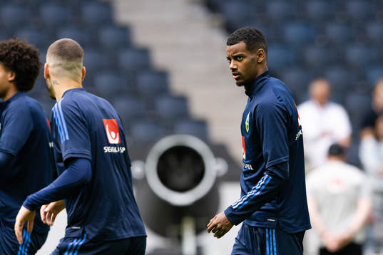 Alexander Isak of the Swedish national football team