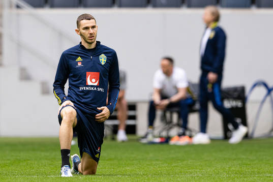Branimir Hrgota of the Swedish national football team