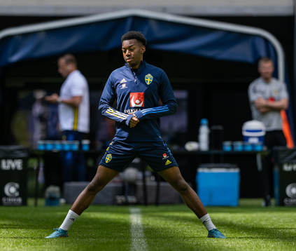 Anthony Elanga of the Swedish national football team
