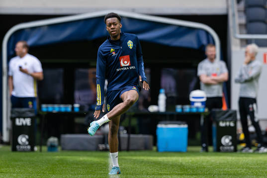Anthony Elanga of the Swedish national football team