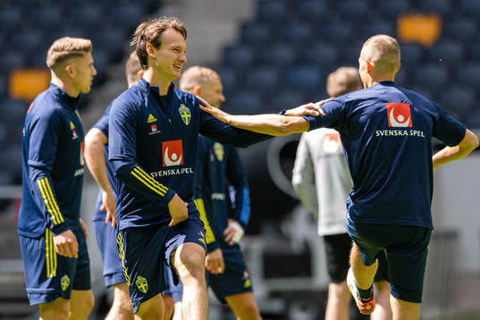 Hjalmar Ekdal of the Swedish national football team