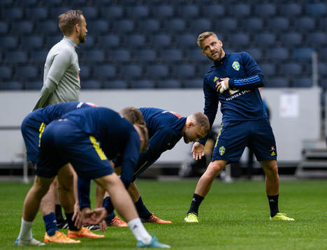 Christoffer Nyman of the Swedish national football team
