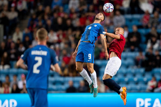Andraz Sporar of Slovenia and Leo Skiri Østigård of Norway