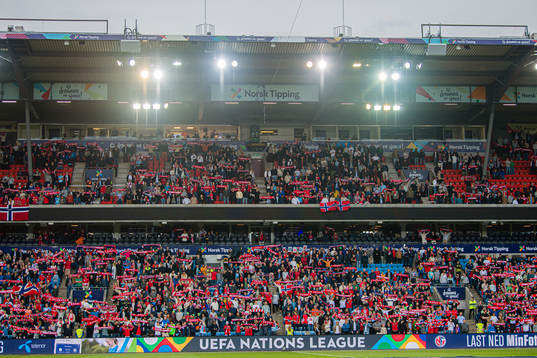 Spectators in the stands