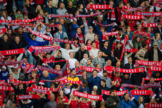 Spectators in the stands