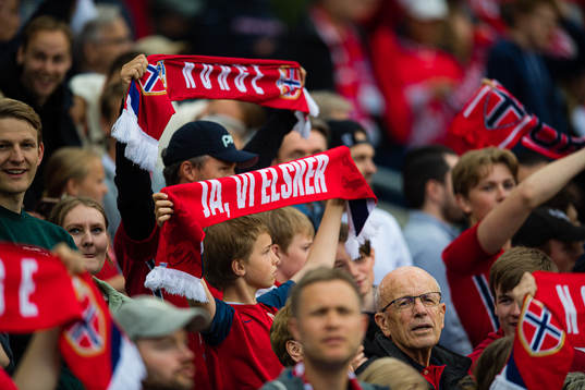 Spectators in the stands