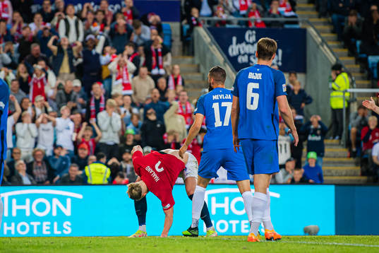 Erling Braut Haaland of Norway reacts