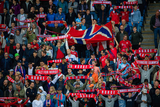 Spectators in the stands