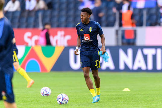 Anthony Elanga of Sweden