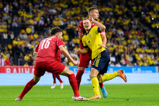 Viktor Claesson of Sweden and Sergej Milinkovic-Savic of