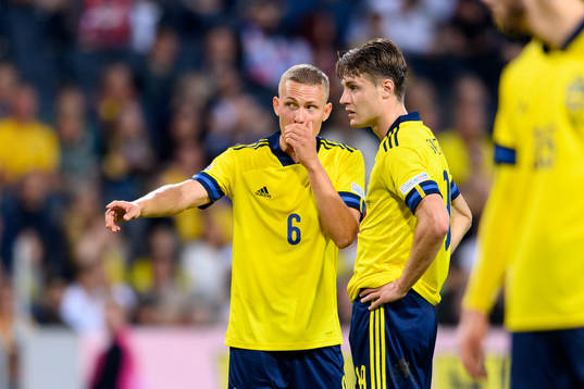 Ludwig Augustinsson and Mattias Svanberg of Sweden a