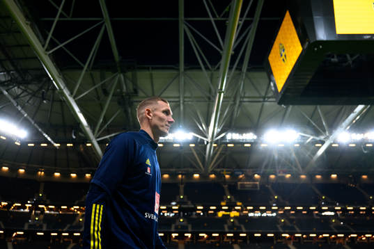 Goalkeeper Robin Olsen of Sweden