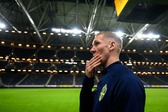 Goalkeeper Robin Olsen of Sweden