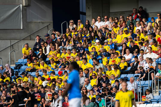 Spectators in the stands