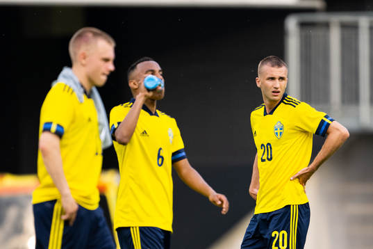 Benjamin Nygren of Sweden looks dejected