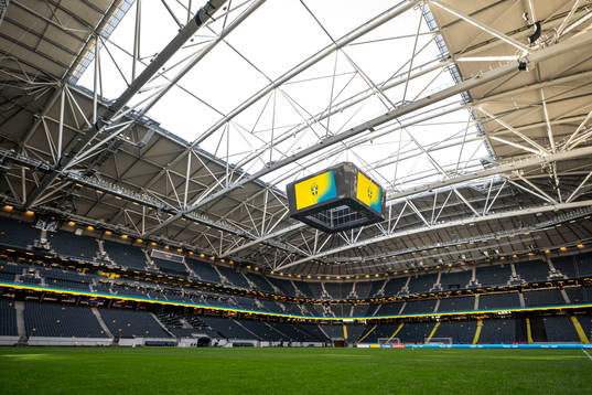 General interior view over Friends Arena