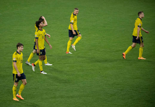 Mattias Svanberg, Jens Cajuste and Ludwig Augustinsson of