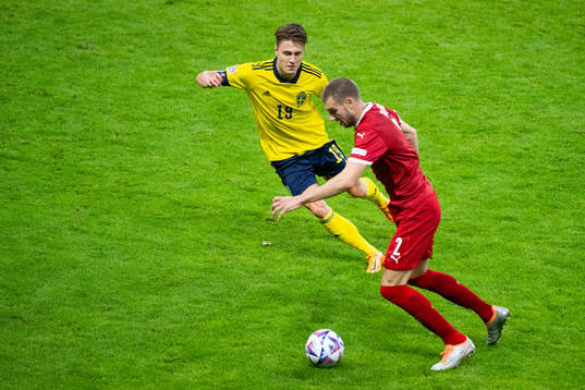 Mattias Svanberg of Sweden and Strahinja Pavlovic of Serbia
