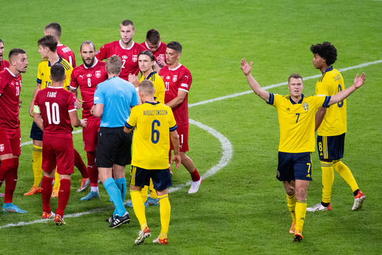 Viktor Claesson of Sweden reacts