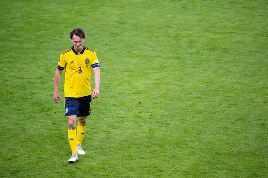 Hjalmar Ekdal of Sweden looks dejected