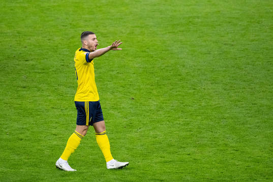 Joakim Nilsson of Sweden in pain