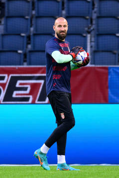 Goalkeeper Vanja Milinkovic-Savic of Serbia
