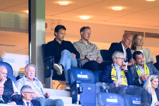Albin Ekdal of Sweden in the stands