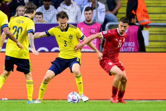 Hjalmar Ekdal of Sweden and Filip Duricic of Serbia