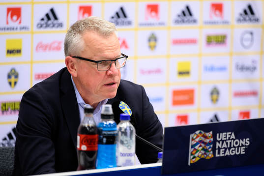 during the Nations League football match between Sweden and