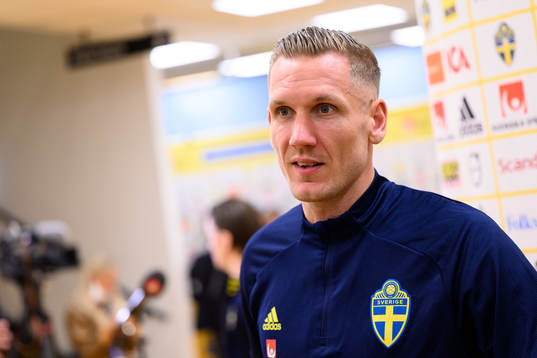 Goalkeeper Robin Olsen of Sweden
