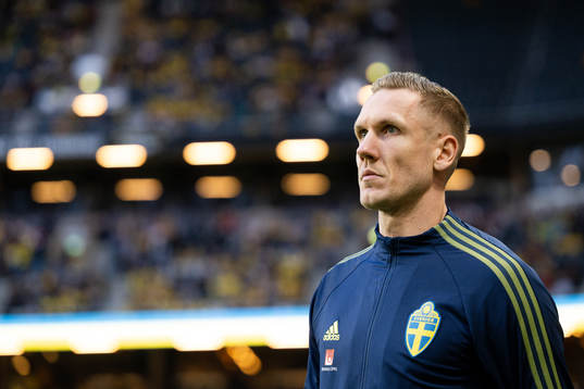 Goalkeeper Robin Olsen of Sweden