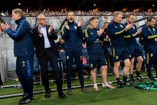 Assistant coach Peter Wettergren, head coach Janne