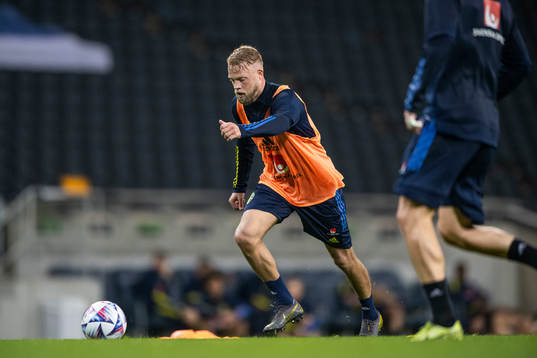 Daniel Sundgren of the Swedish national football team