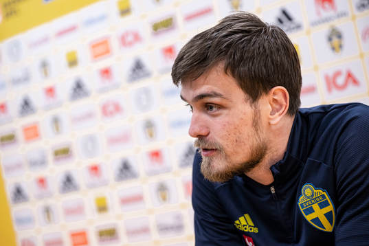 Pavle Vagic of the Swedish national football team