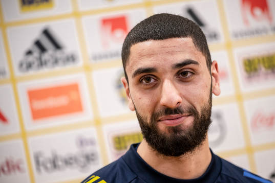 Aiham Ousou of the Swedish national football team