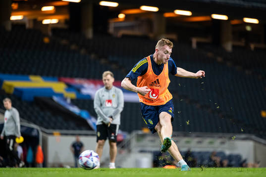 Dejan Kulusevski of the Swedish national football team