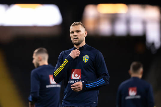 Jesper Karlström of the Swedish national football team